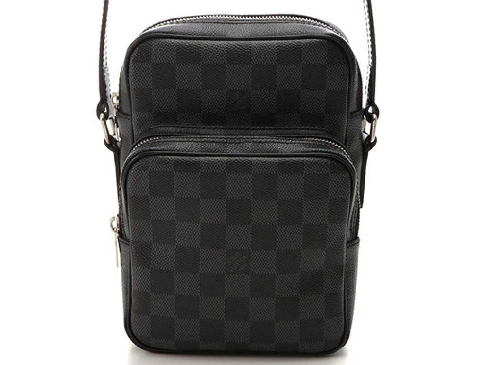 LOUIS VUITTON Rem Damier Graphite Black Shoulder Bag